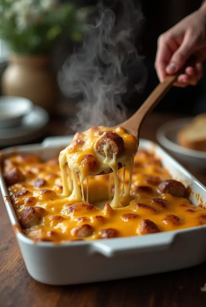 Cheesy Ranch Potatoes and Smoked Sausage