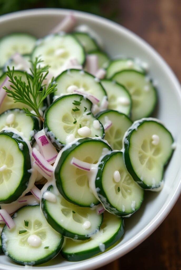 Creamy Cucumber Salad