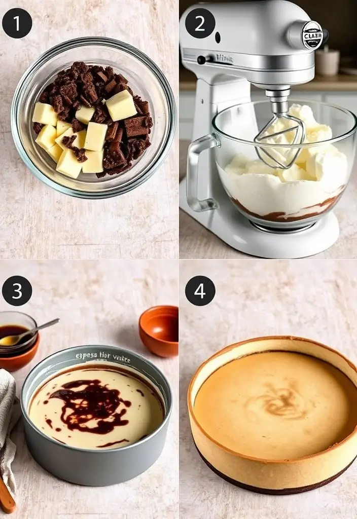 espresso coffee cheesecake