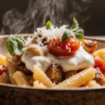 Roasted Tomato and Garlic Ricotta Pasta