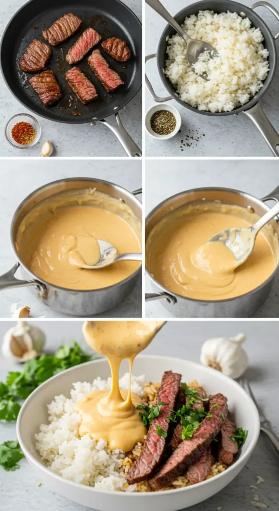 Steak & Queso Rice