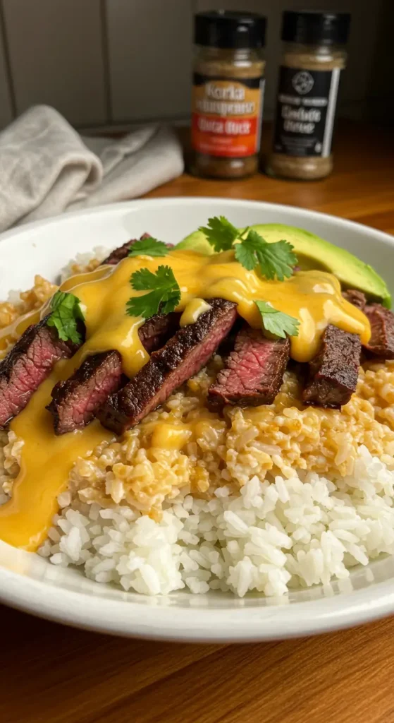 Steak & Queso Rice