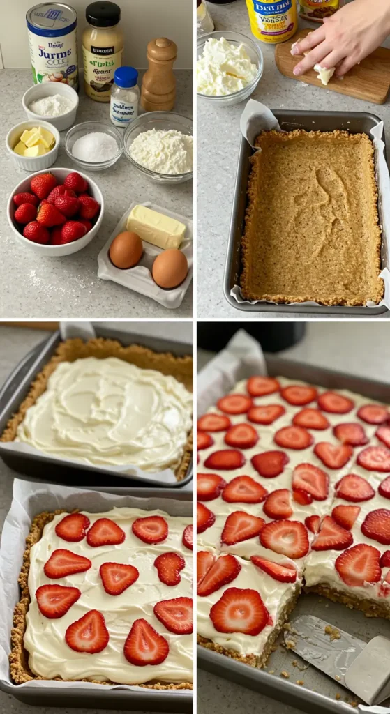 Strawberry Shortcake Bars