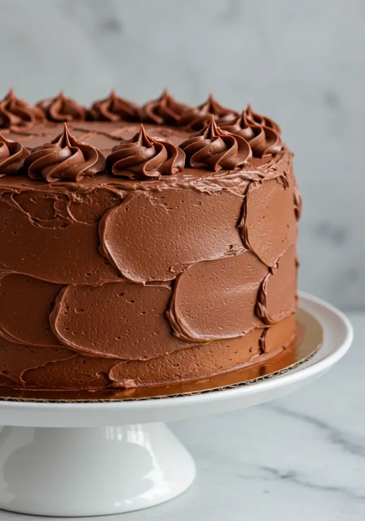 The Best Decadent Chocolate Cake with Chocolate Buttercream Frosting