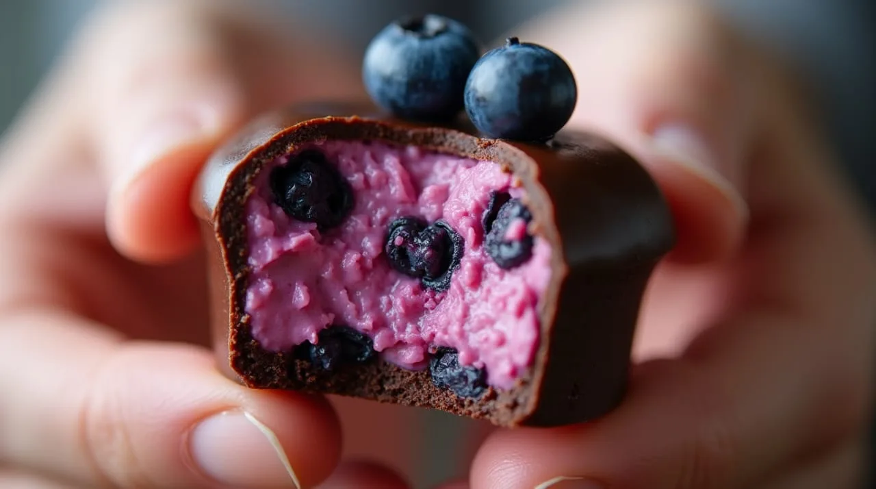 chocolate blueberry bites