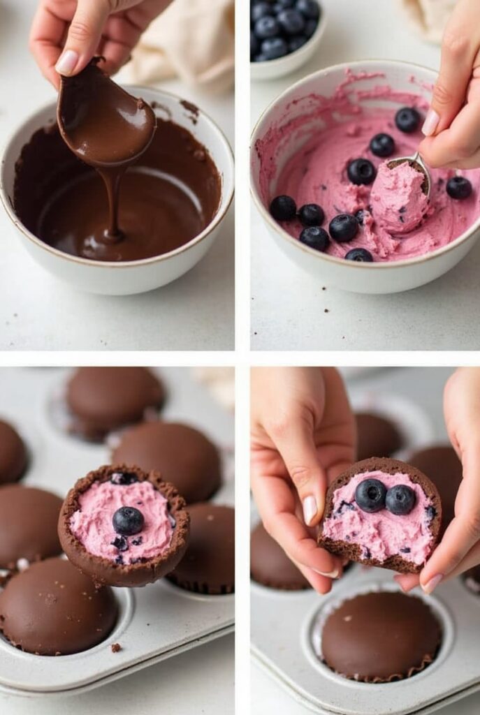 chocolate blueberry bites