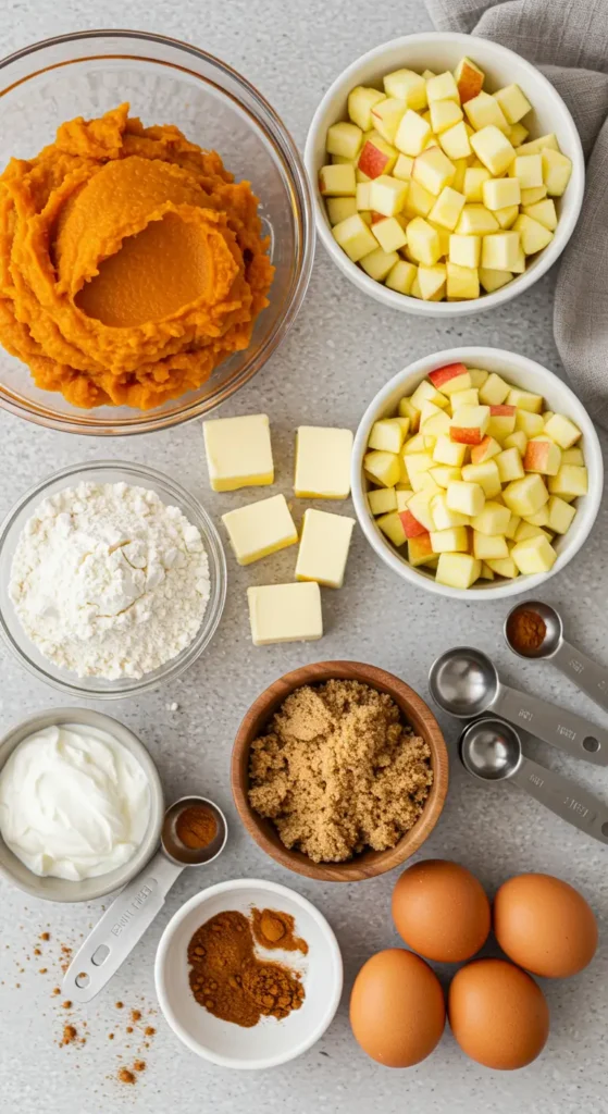 Apple Pumpkin Streusel Muffins