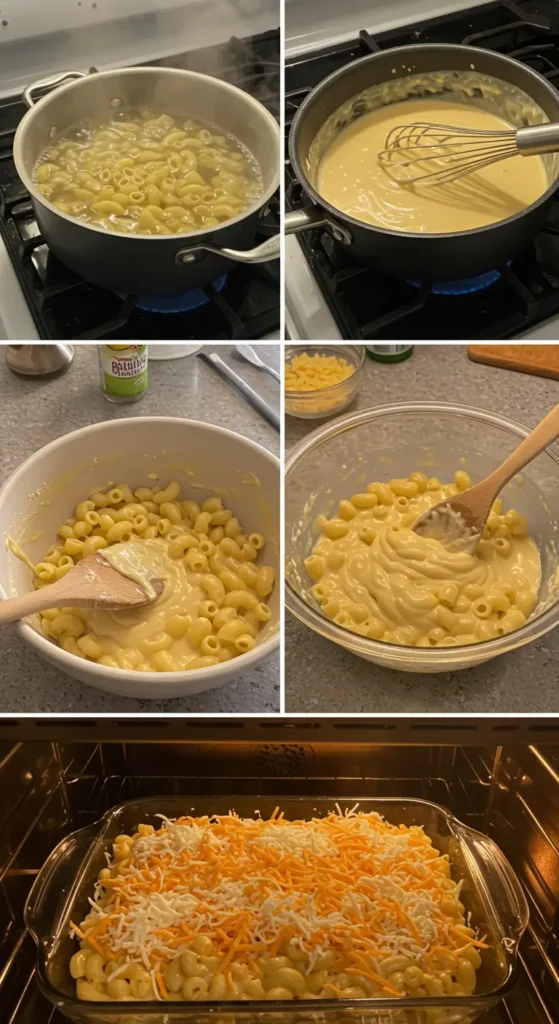 homemade baked mac and cheese