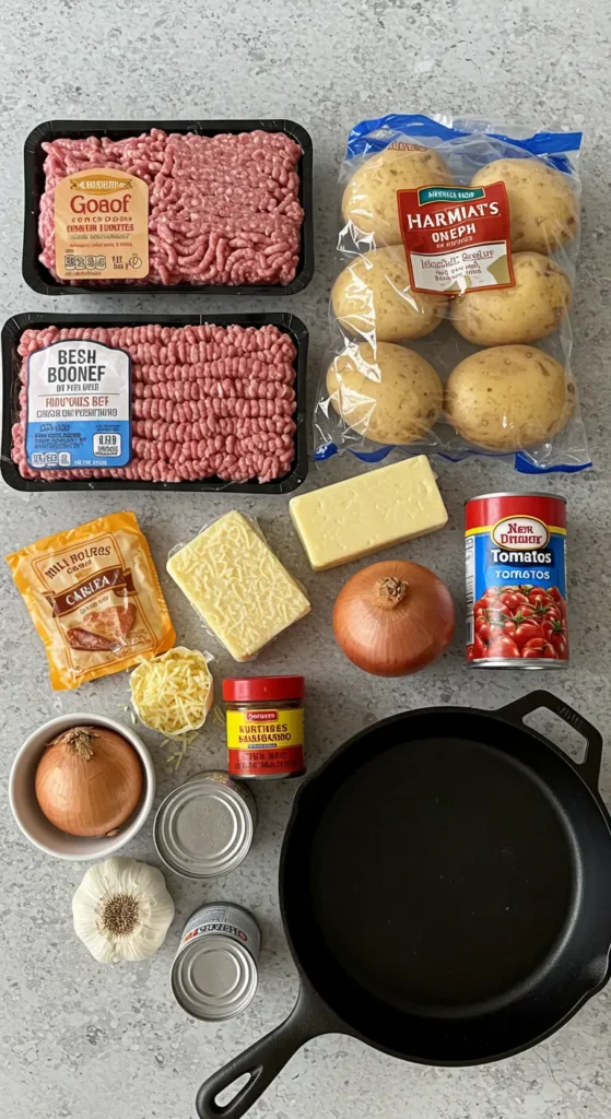 Cheesy Ground Beef and Potatoes