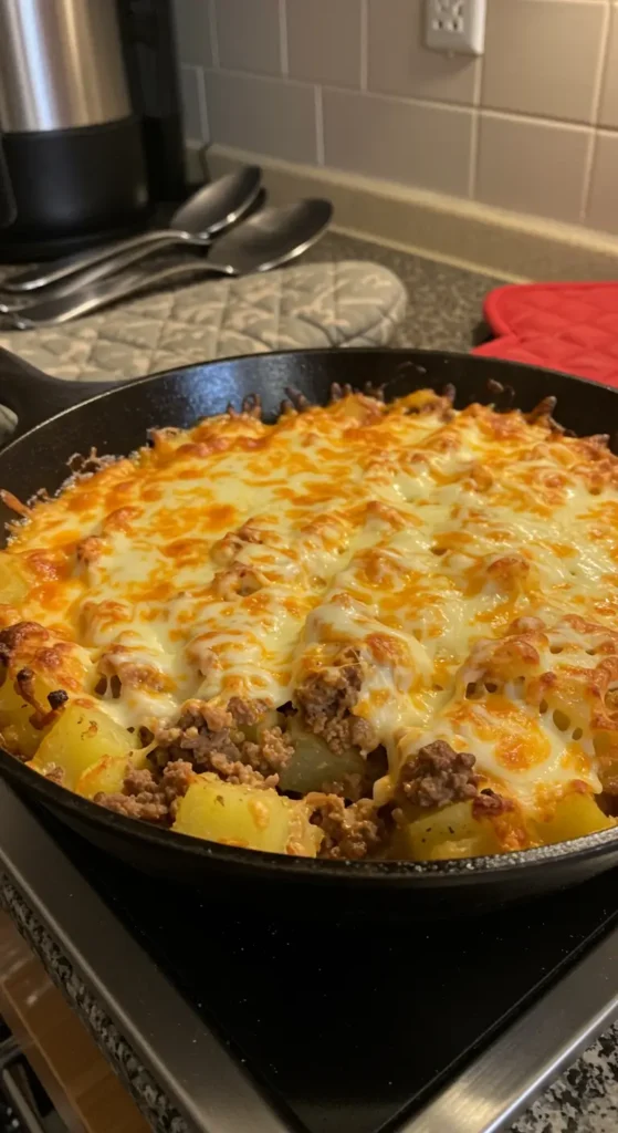 Cheesy Ground Beef and Potatoes