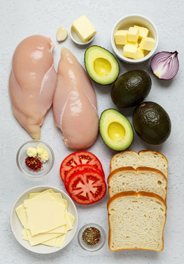 Chicken Avocado Melt Sandwich