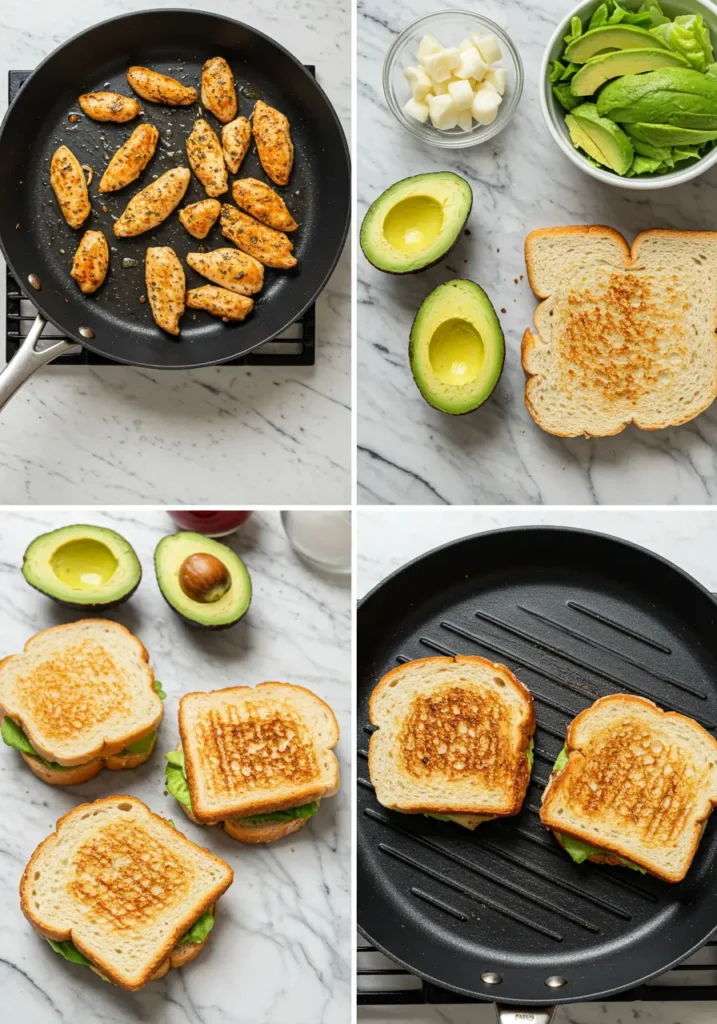 Chicken Avocado Melt Sandwich