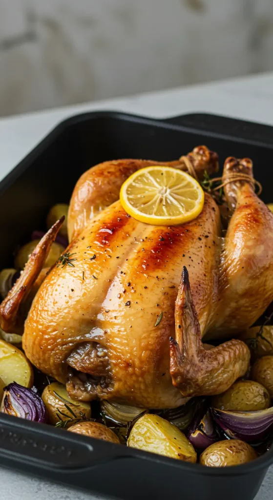 Lemon Garlic Roasted Chicken