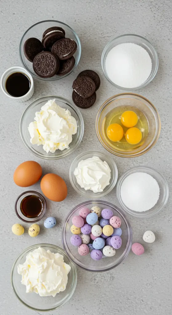 Mini Egg Cheesecakes