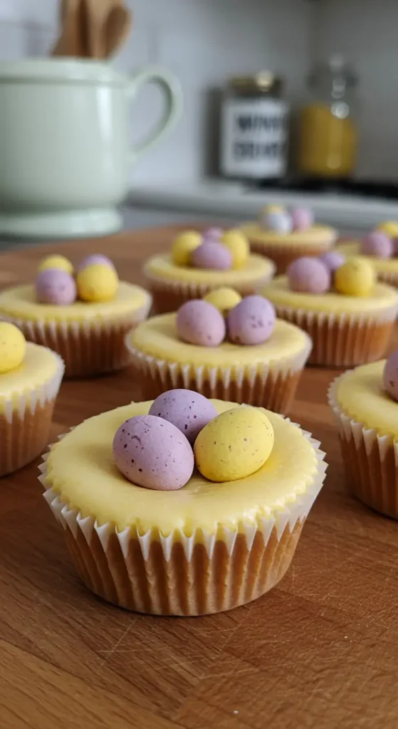 Mini Egg Cheesecakes