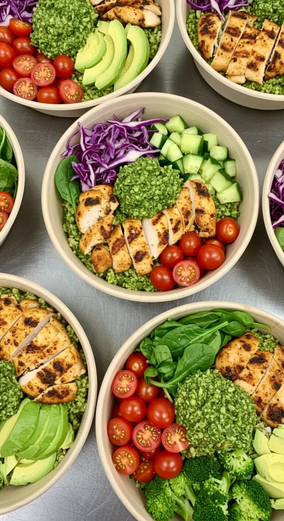 Pesto Chicken Bowl