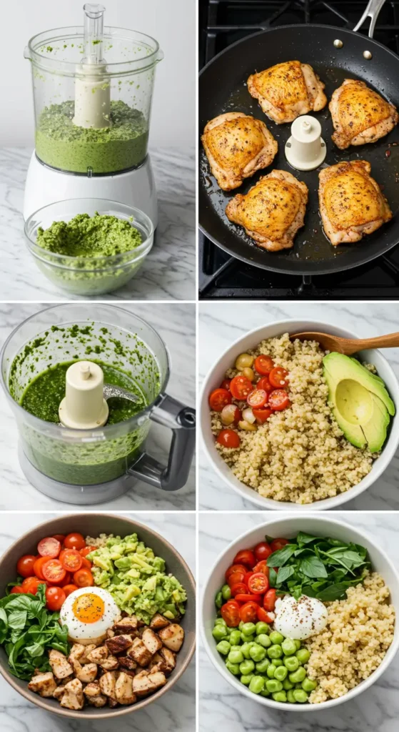 Pesto Chicken Bowl