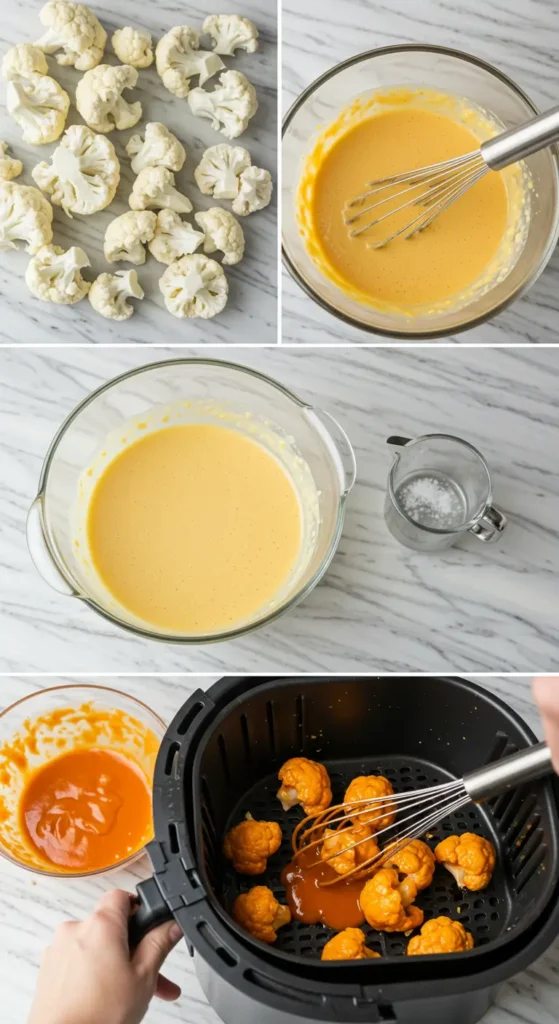 Air Fryer Buffalo Cauliflower
