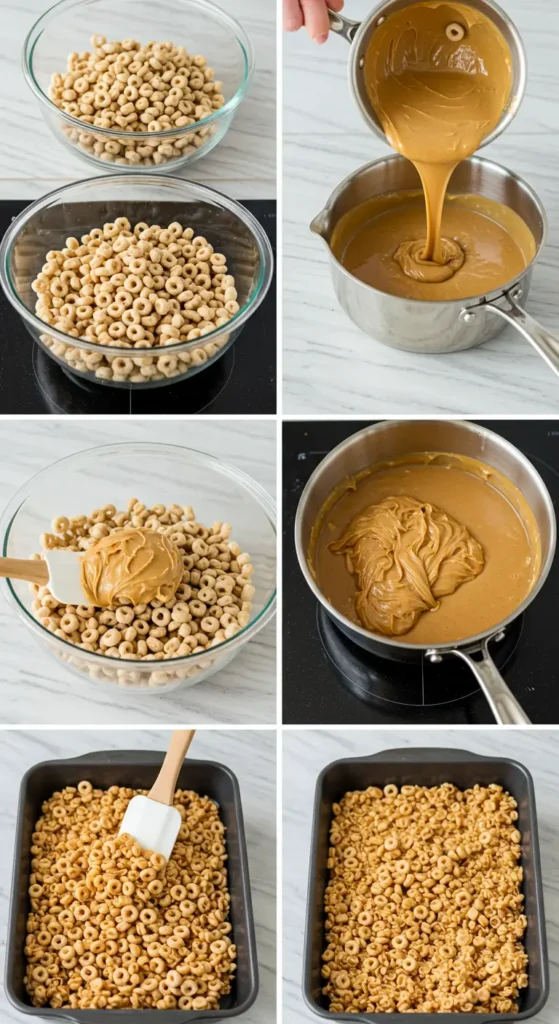 Cheerio and Peanut Butter Bars