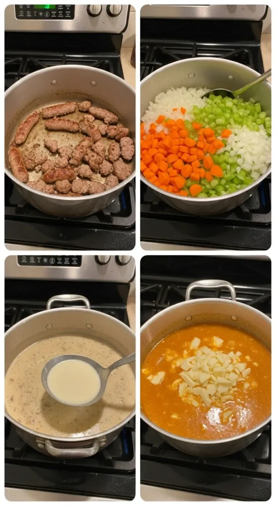Creamy Alfredo Lasagna Soup
