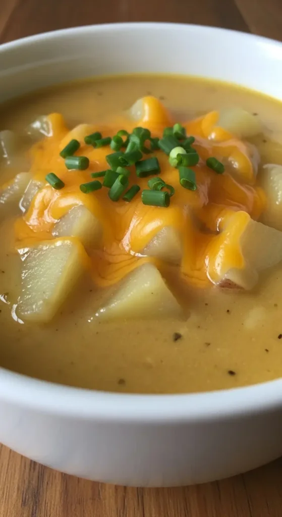 Garlic Cheddar Potato Soup