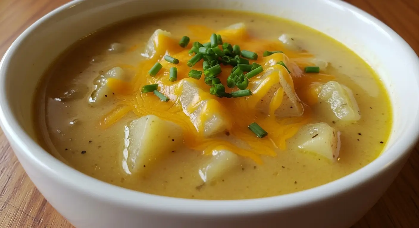 Garlic Cheddar Potato Soup