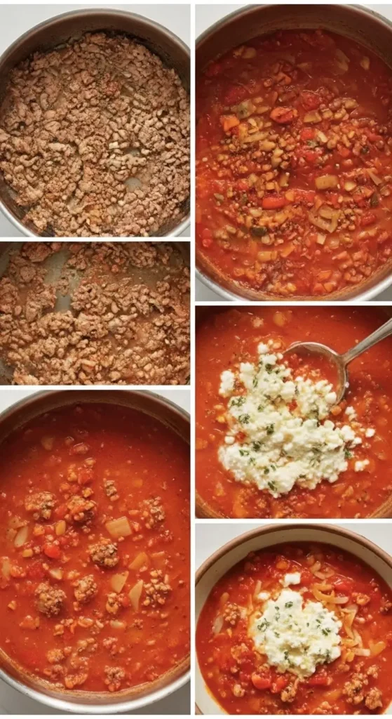 High Protein Lasagna Soup
