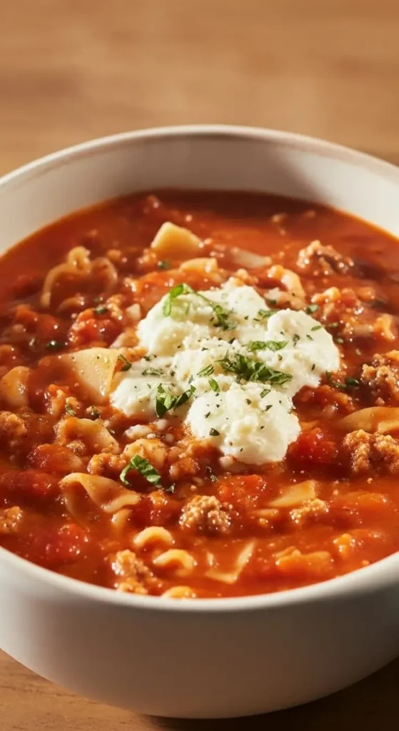 High Protein Lasagna Soup