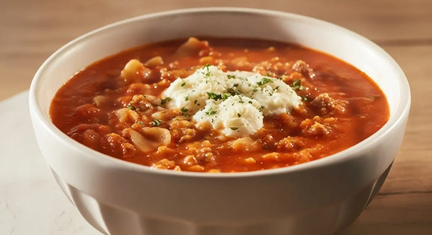 High Protein Lasagna Soup