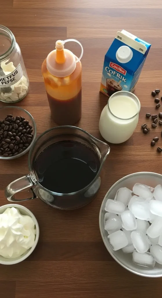 Iced Coffee with Caramel