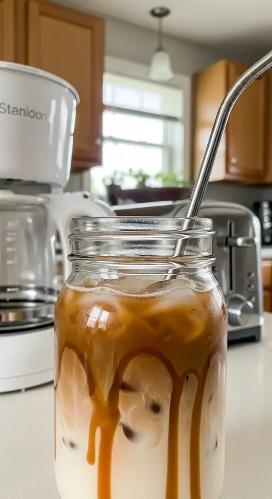 Iced Coffee with Caramel