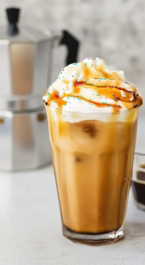 Iced Coffee with Caramel
