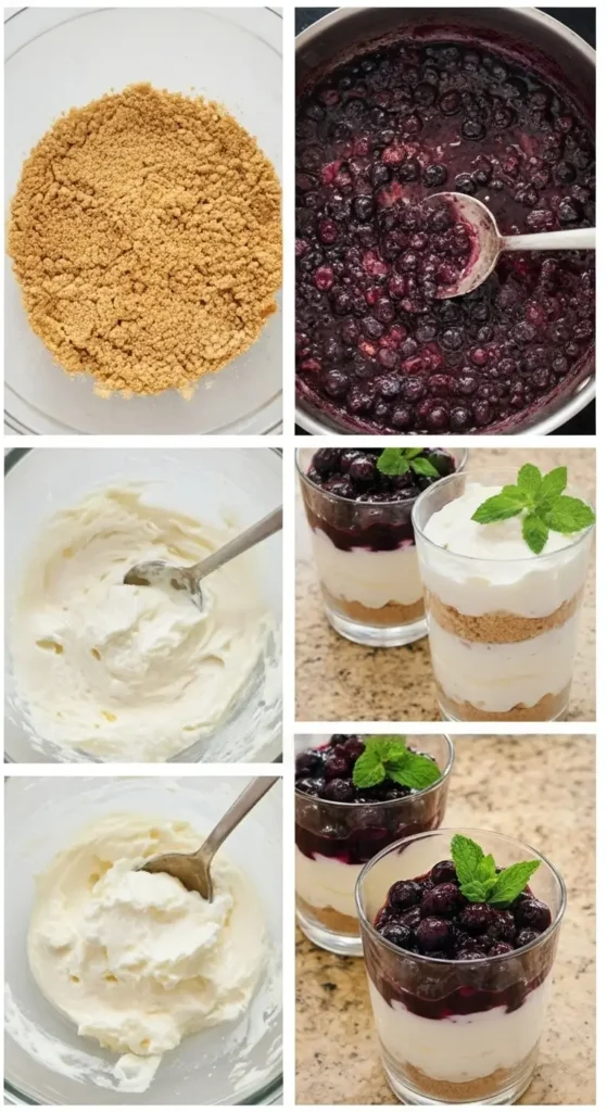 Lemon Blueberry Cheesecake Parfait