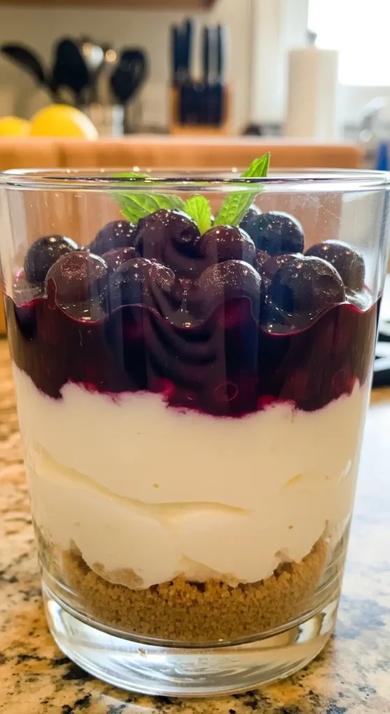 Lemon Blueberry Cheesecake Parfait