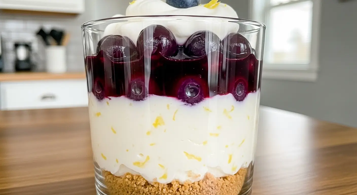 Lemon Blueberry Cheesecake Parfait