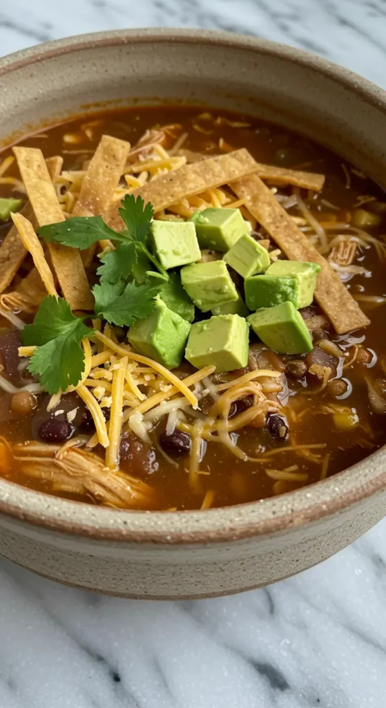 Poblano Chicken Tortilla Soup