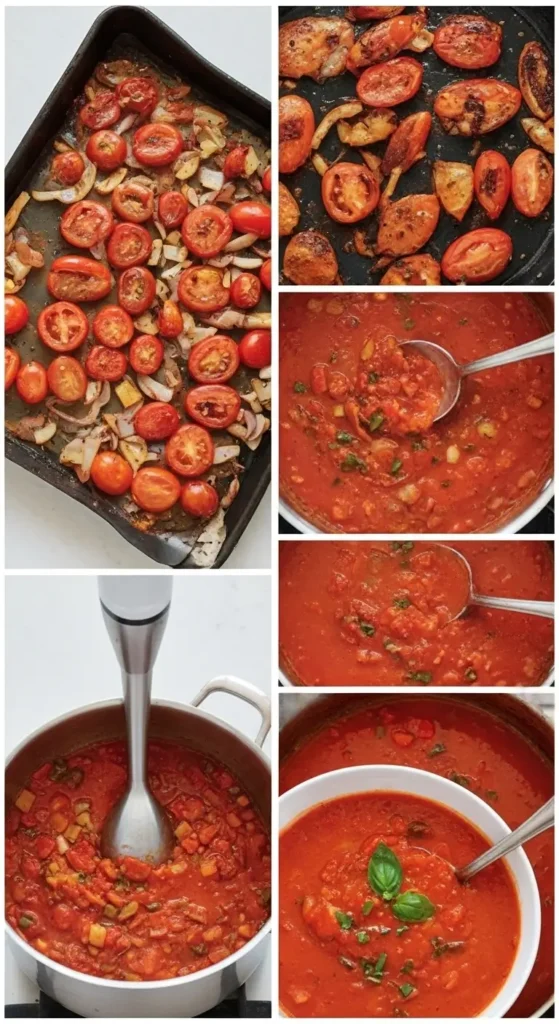 Roasted Tomato Basil Soup