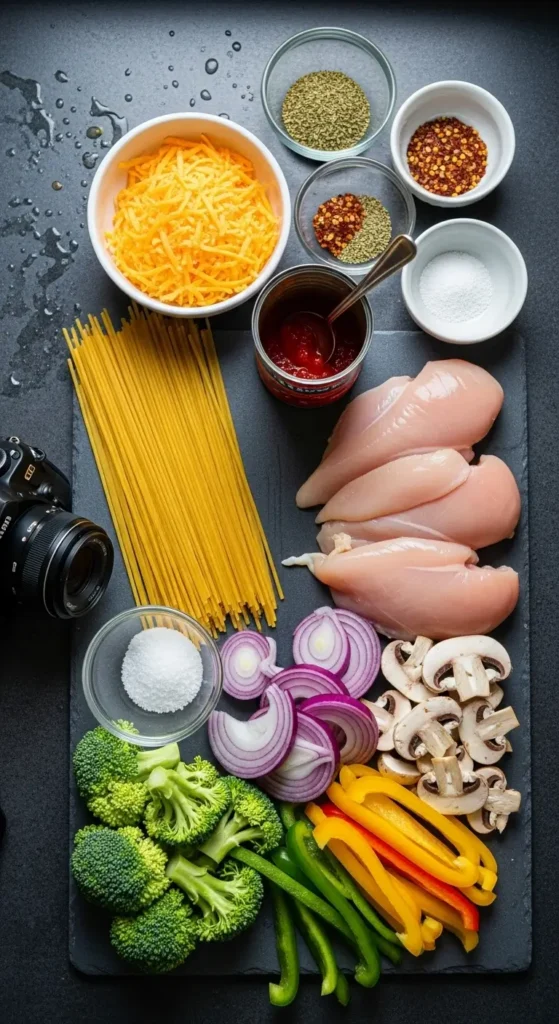 Cheesy Chicken Spaghetti