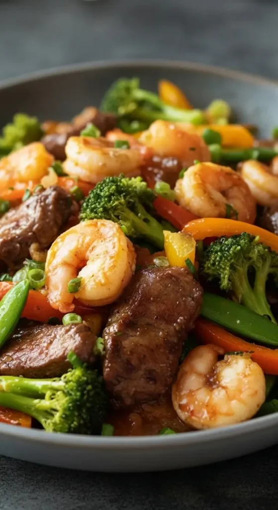 Steak & Shrimp Stir Fry