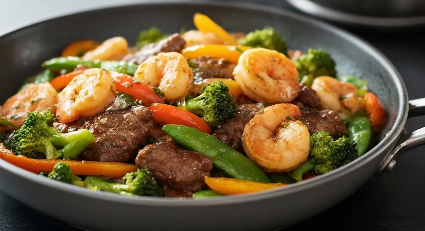 Steak & Shrimp Stir Fry