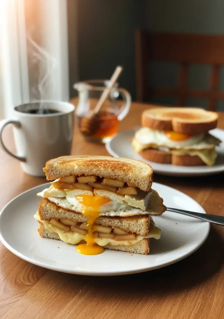 Caramelized Apple & Brie Breakfast Sandwich