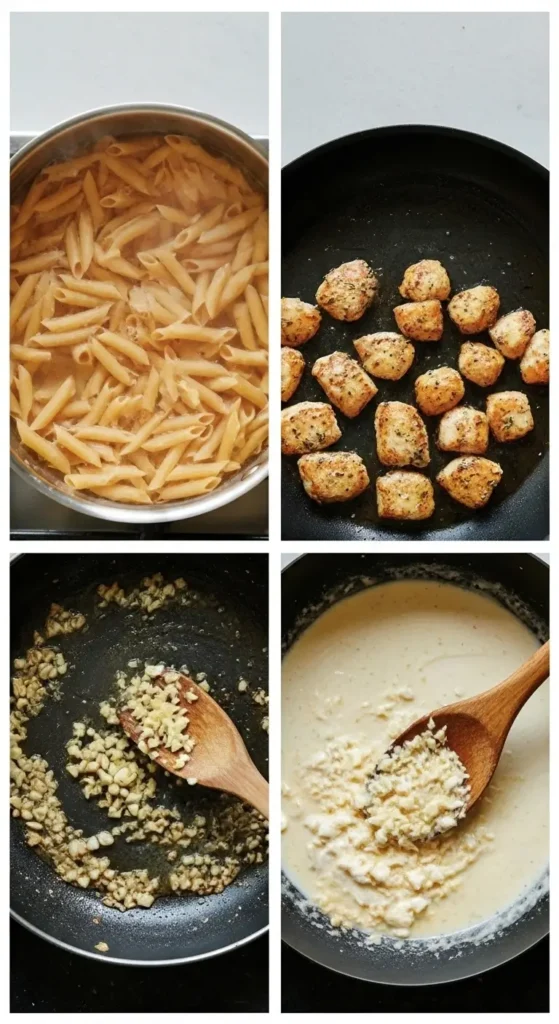 Creamy Garlic Parmesan Chicken Pasta