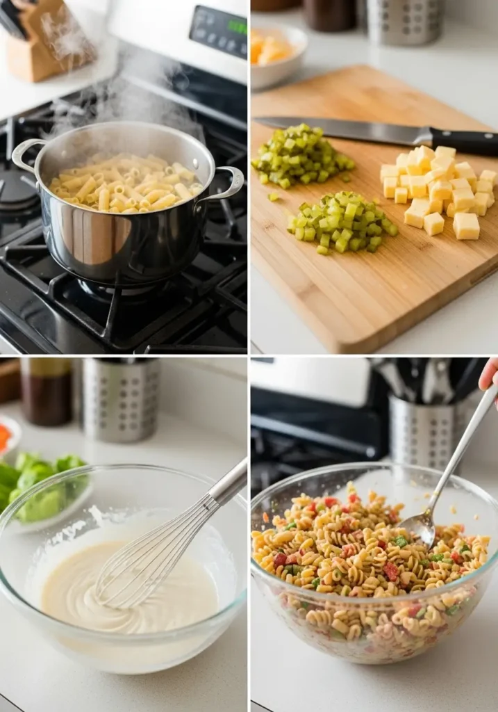 Dill Pickle Pasta Salad