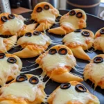 Ghostly Cheese Pizza Bites