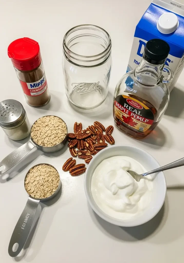Maple Pecan Overnight Oats