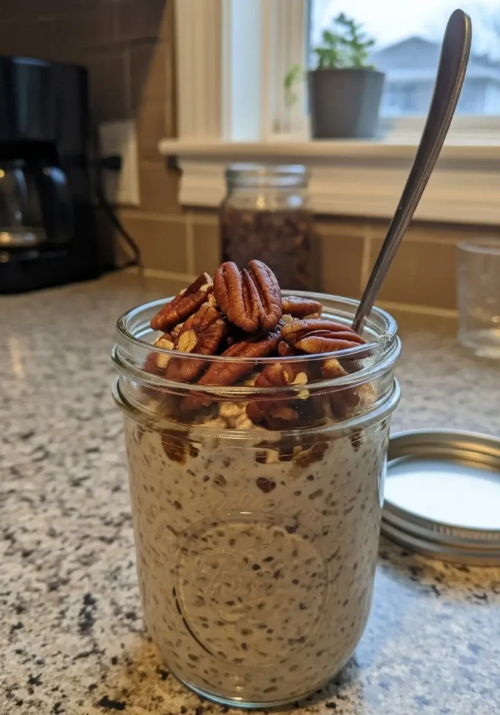 Maple Pecan Overnight Oats