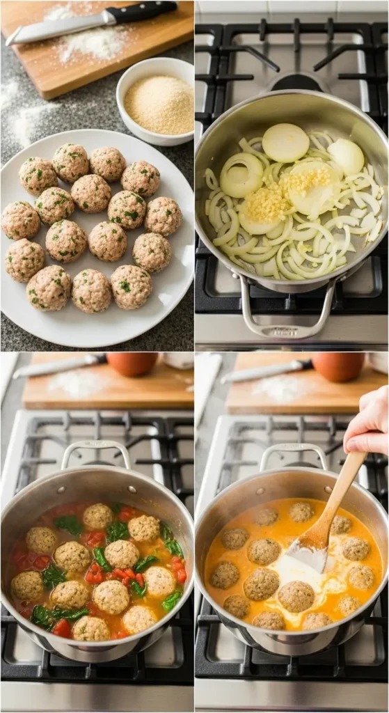 Marry Me Chicken Meatball Soup