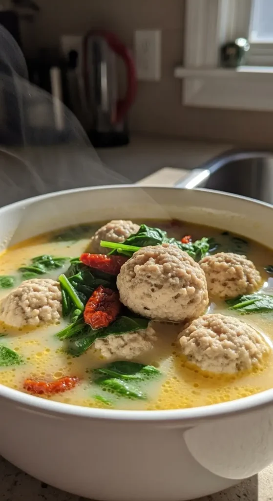 Marry Me Chicken Meatball Soup