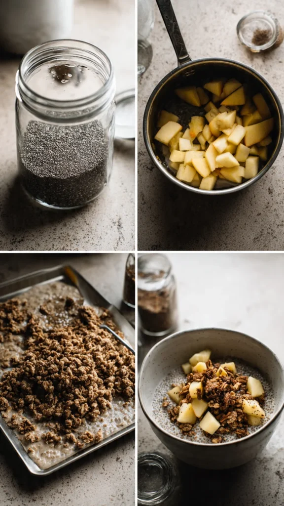 Apple Crumble Chia Pudding