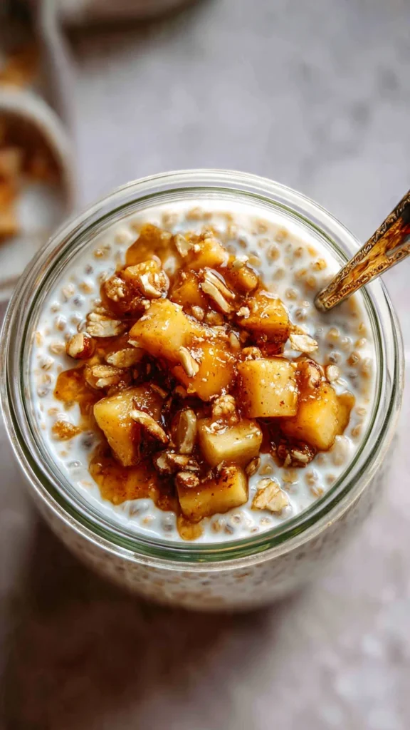 Apple Crumble Chia Pudding